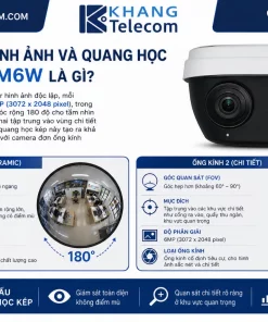 Camera trong nhà KBVISION KX-AM6W: 2 Ống Kính, Auto Tracking, WiFi 6