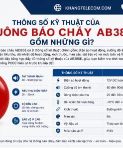 Chuông Báo Cháy AB380E: Giá Bán, Kết Nối Hệ Thống, Cảnh Báo Nhanh