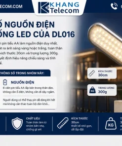 Đèn Led Cảm Ứng DL016 30cm: 20 LED, PIR 5m, Pin AA