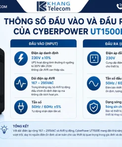 UPS CyberPower UT1500E: 1500VA, 900W, AVR, USB, Line-Interactive
