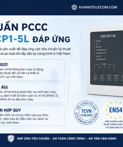Trung Tâm Báo Cháy 5 Vùng CM-CP1-5L: ChungMei, 24VDC, PCCC
