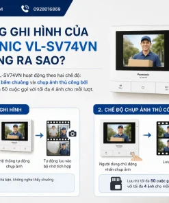 Chuông Cửa Màn Hình Panasonic VL-SV74VN: 7 Inch, Ghi Hình, Khóa Điện