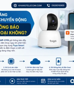 Camera IP Trong Nhà Tuya SHP-CI19: 3MP, Xoay 360°, H.265, 128GB