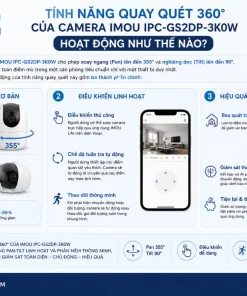 IMOU IPC-GS2DP-3K0W: Quay Quét 360°, Độ Phân Giải 3K, Xem Qua App