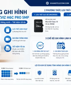 Tính năng Ghi Hình của Camera Ezviz H6C Pro 5MP hoạt động như thế nào?