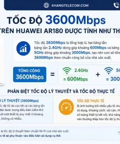 Router Wifi 7 HUAWEI AR180: 3600Mbps, 2.5Gbps, Mesh