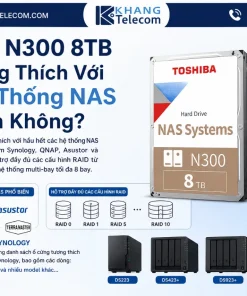 Ổ Cứng Chuyên Dụng Toshiba HDWG480UZSVA: 8TB, SATA, CMR, 7200RPM