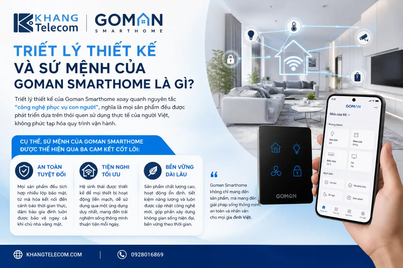 Triết Lý Thiết Kế Và Sứ Mệnh Của Goman Smarthome Là Gì?