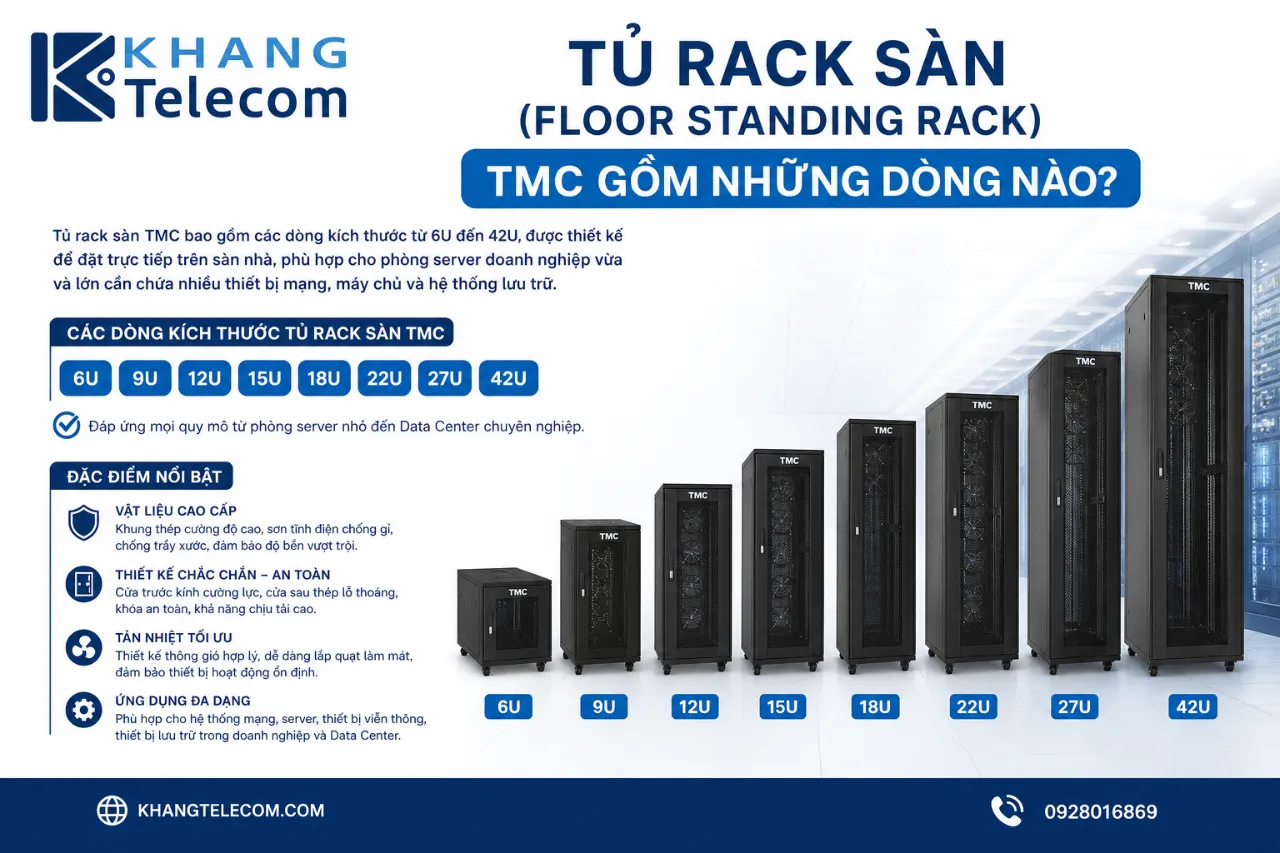 Tủ Rack Sàn (Floor Standing Rack) TMC Gồm Những Dòng Nào?