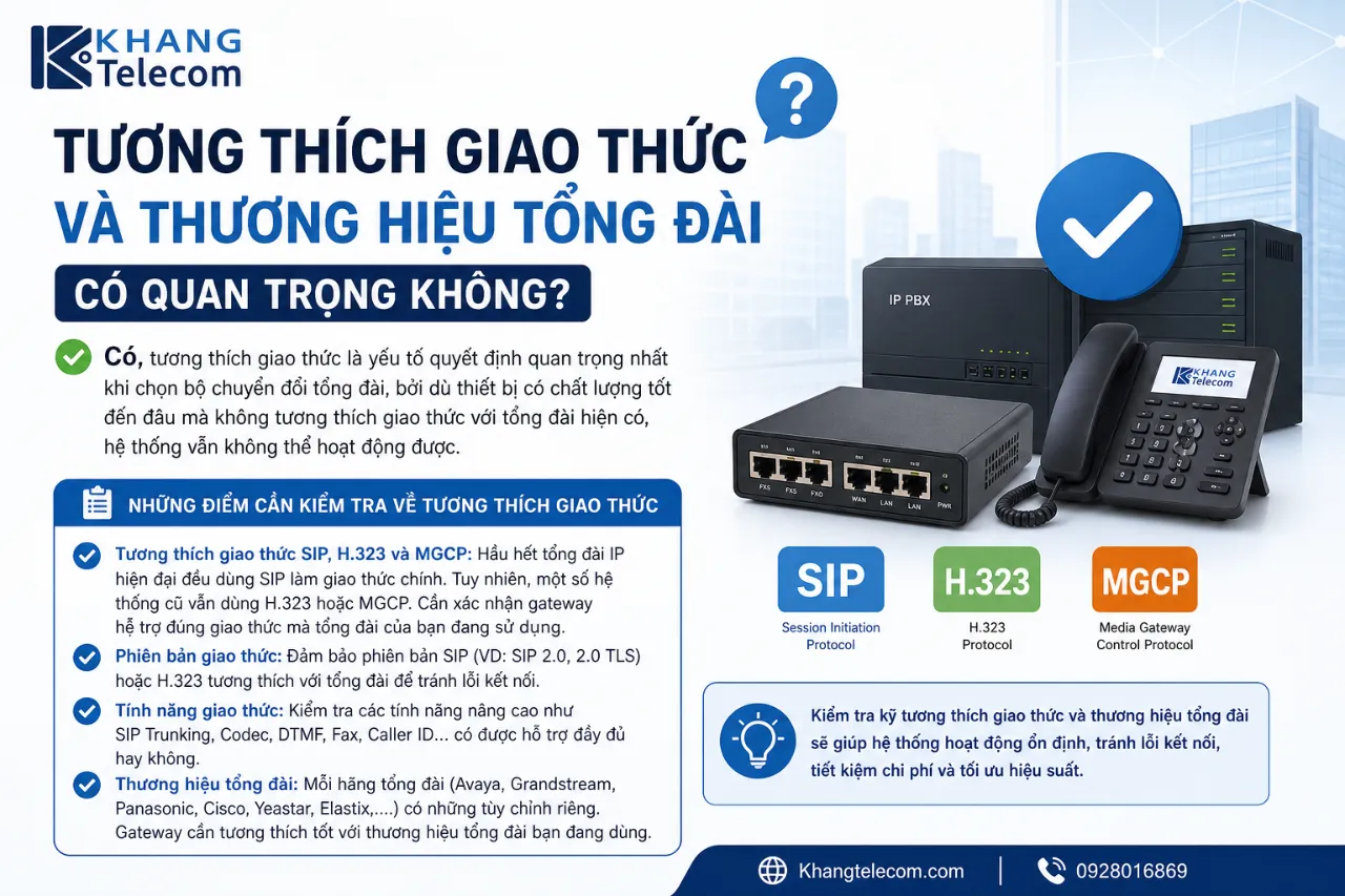 Tương Thích Giao Thức Và Thương Hiệu Tổng Đài Có Quan Trọng Không?