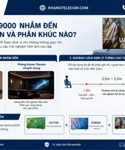 Smart Tivi 4K 98 Inch Samsung UA98DU9000: Crystal UHD, 120Hz, Tizen