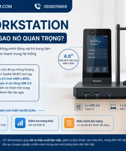 Tai Nghe Yealink WH67 1308041: DECT, Màn 4 Inch, Bluetooth
