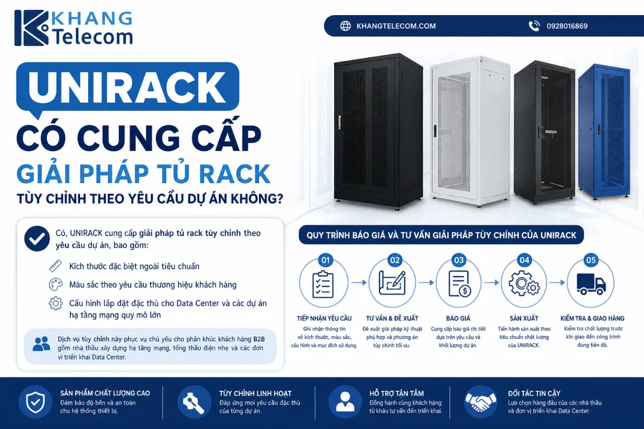 UNIRACK Có Cung Cấp Giải Pháp Tủ Rack Tùy Chỉnh Theo Yêu Cầu Dự Án Không?