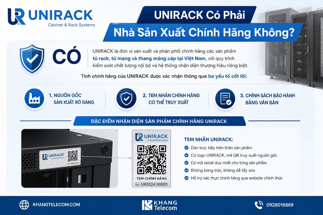 UNIRACK Có Phải Nhà Sản Xuất Chính Hãng Không?