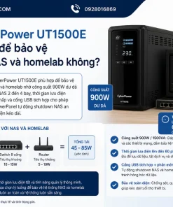 UPS CyberPower UT1500E: 1500VA, 900W, AVR, USB, Line-Interactive