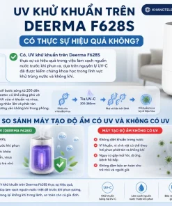 UV Khử Khuẩn Trên Deerma F628S Có Thực Sự Hiệu Quả Không?