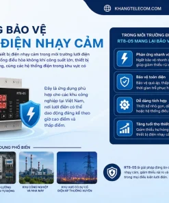 Công Tắc Bảo Vệ RT8-05: 3 Pha, Mất/Đảo Pha, Quá/Thấp Áp