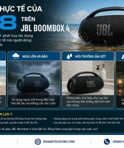 Ứng Dụng Thực Tế Của IP68 Trên JBL Boombox 4