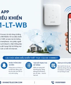 Bàn Phím Không Dây HIKVISION DS-PK1-LT-WB: LCD, 433MHz, App