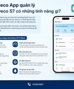WiFi Mesh TP-Link Deco S7 3 Pack: AC1900, 100+ User, 3 Gigabit