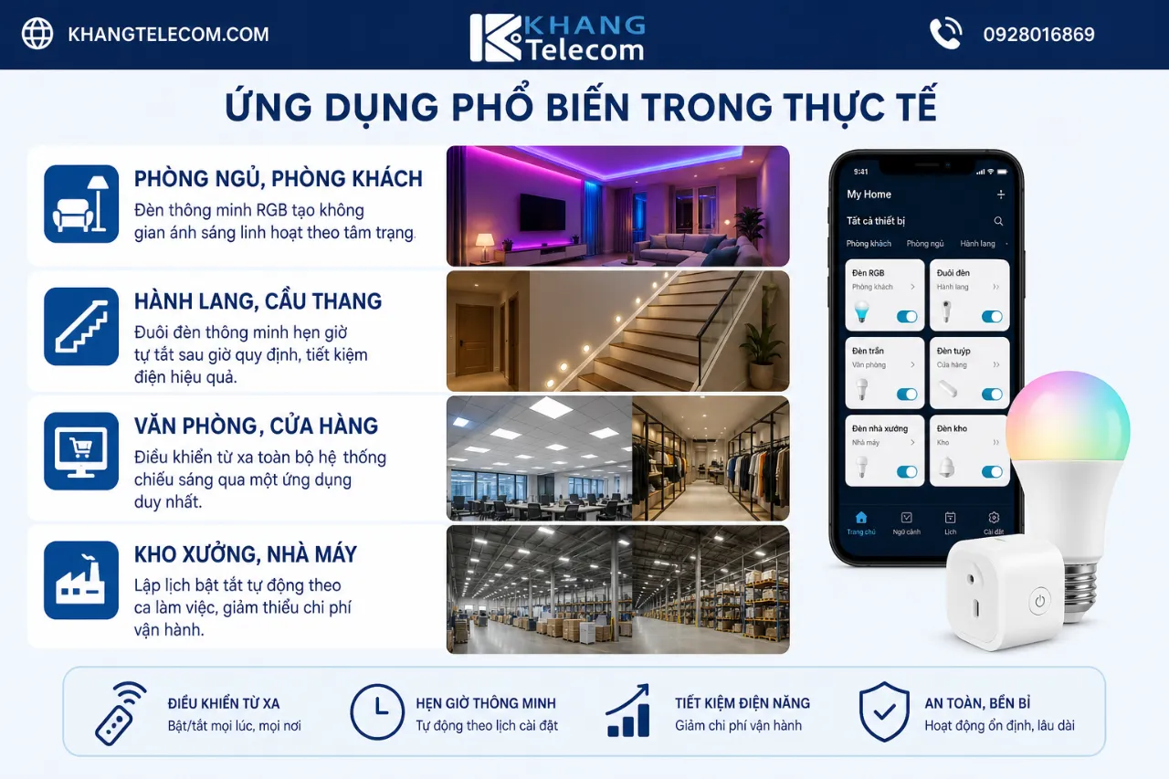 Ứng dụng phổ biến trong thực tế