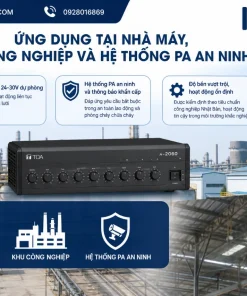 Mixer Amplifier TOA A-2060: 60W, MIC/AUX, 70V/100V