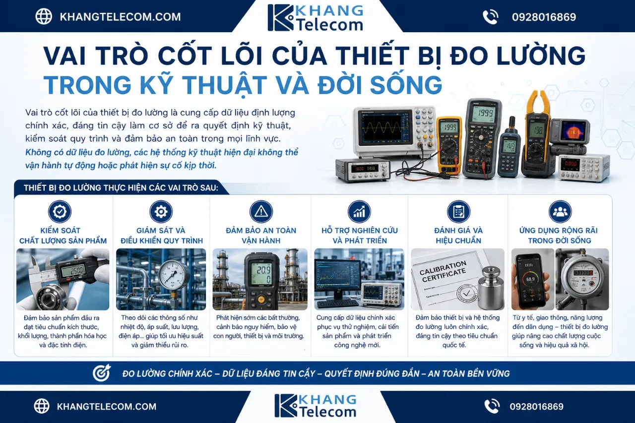 Vai Trò Cốt Lõi Của Thiết Bị Đo Lường Trong Kỹ Thuật Và Đời Sống
