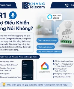 Công Tắc Cảm Biến Tuya WSPIR1: PIR, Wifi, Gắn Tường