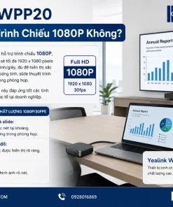 Thiết Bị Trình Chiếu Không Dây Yealink WPP20: Plug Play, 1080P, 5GHz