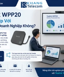Thiết Bị Trình Chiếu Không Dây Yealink WPP20: Plug Play, 1080P, 5GHz