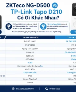 Camera Chuông Cửa ZKTeco NG-D500: Full HD 1080P, H.265, WiFi 2.4GHz