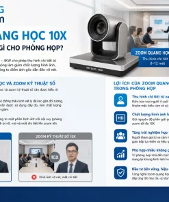 Camera Hội Nghị Không Dây MST EX10 – 4KW: 4K UHD, Zoom 10X, Wi-Fi