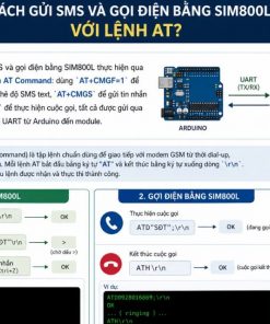 Cách Gửi SMS Và Gọi Điện Bằng SIM800L Với Lệnh AT?