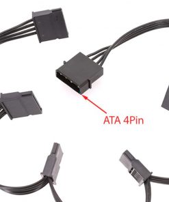 Cáp chuyển 4pin – 5 cổng Sata