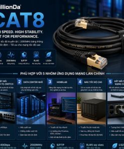 Dây Nhảy Cat8 DbillionDa Phù Hợp Với Những Ứng Dụng Mạng LAN Nào?