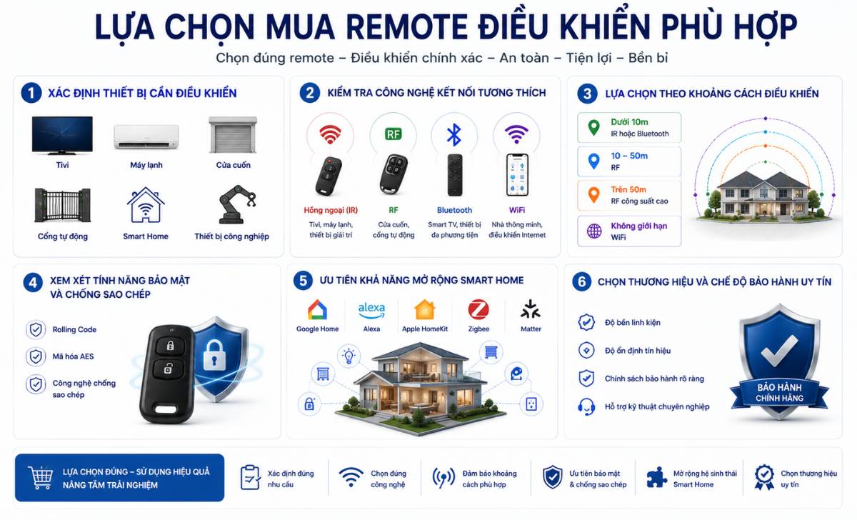Lựa Chọn Mua Remote Điều Khiển Phù Hợp