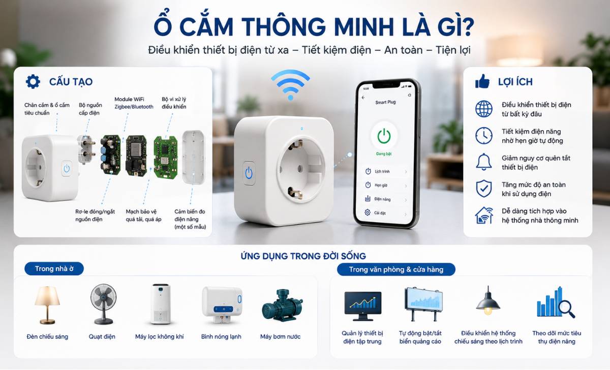 Ổ Cắm Thông Minh Là Gì?