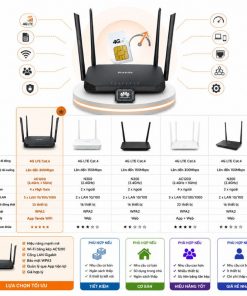 Tenda 4G09 so với các Router 4G cùng phân khúc