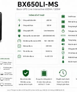 Thông Số Kỹ Thuật Của APC BX650LI-MS Gồm Những Gì?