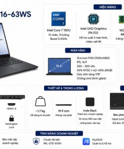 Thông Số Kỹ Thuật Của ExpertBook P1503CVA Core 7 Gồm Những Gì?