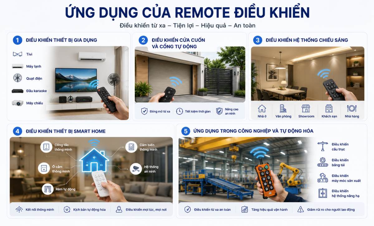 Ứng Dụng Của Remote Điều Khiển
