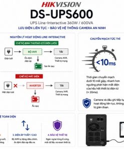 UPS Hikvision DS-UPS600 Có Tính Năng Lưu Điện Như Thế Nào?
