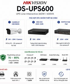 UPS Hikvision DS-UPS600 Phù Hợp Với Thiết Bị Nào?