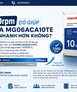 Ổ cứng chuyên dụng 10TB TOSHIBA MG06ACA10TE: Server, NAS, 7200rpm