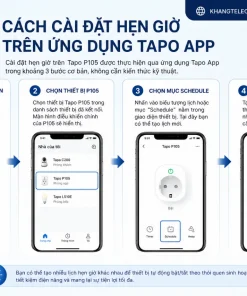 Ổ Cắm Thông Minh Mini Tapo P105: 1800W, Hẹn Giờ, Alexa, Google