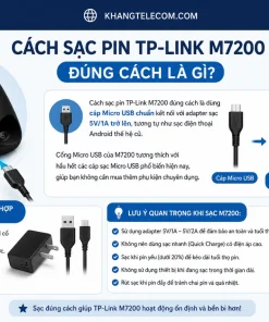Bộ Phát Wifi Di Động 4G LTE TP-Link M7200: 10 User, Pin 8 Giờ, App