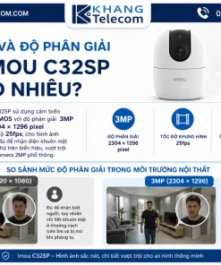 Camera IP 3MP Imou C32SP: 112°, Hồng Ngoại 10m, Đàm Thoại 2 Chiều