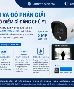 Camera Dahua DH-IPC-HFW1339DTK1-SW-PV: 3MP, Smart Dual Light, IP67