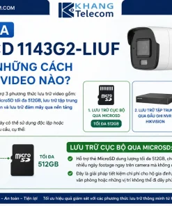 Camera Hikvision DS-2CD1143G2-LIUF Dome: 4MP, Đèn Kép 30m, IP67