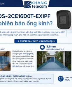 Camera Analog Hikvision DS-2CE16D0T-EXIPF: 2MP, IR 20m, IP67, 4in1